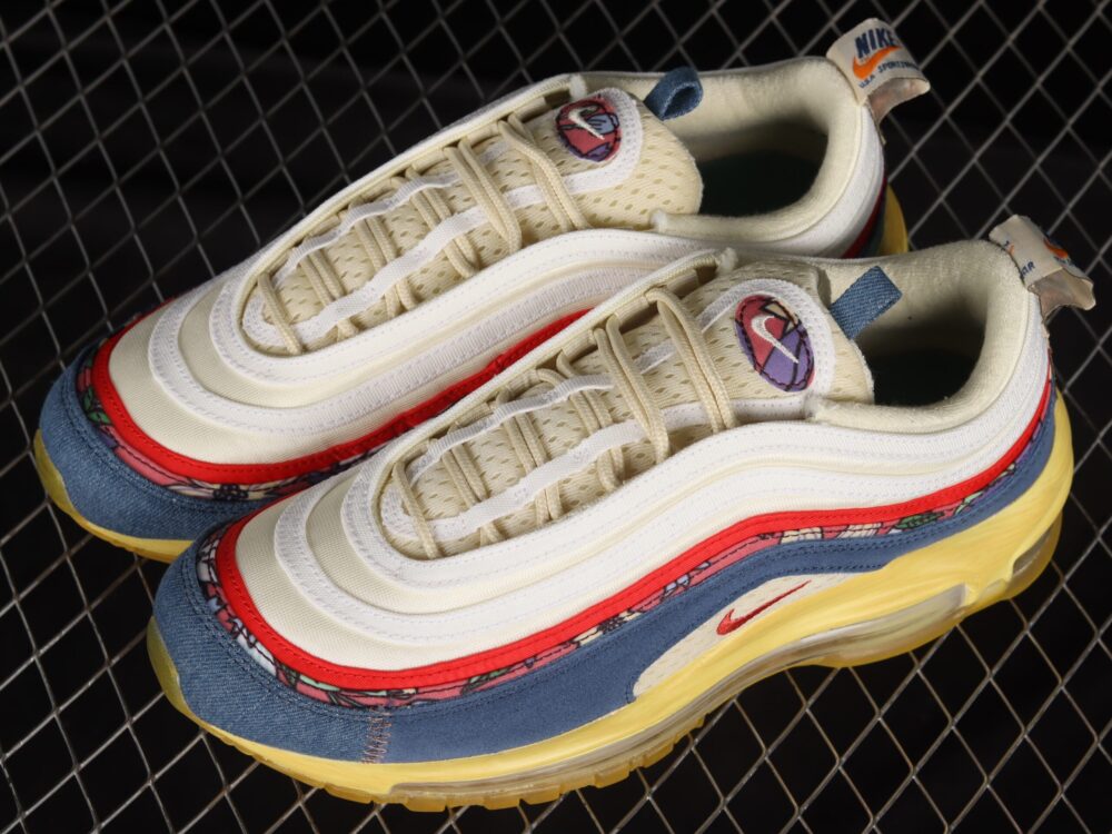 Nike Air Max 97 Coconut Milk Fossil Denim Red - 11