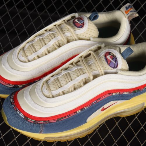 Nike Air Max 97 Coconut Milk Fossil Denim Red - 11