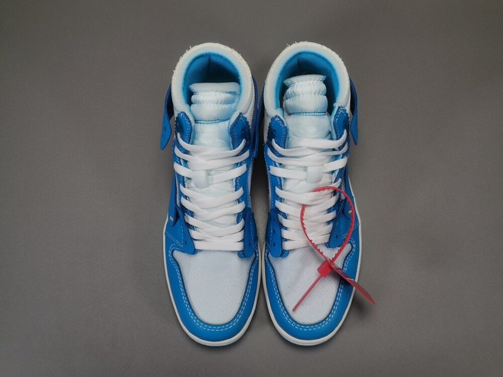 Jordan 1 Retro High Off-White University Blue Extended Size - 19