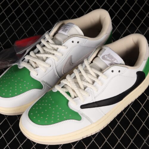 Travis Scott X Air Jordan 1 Low White Green - 13