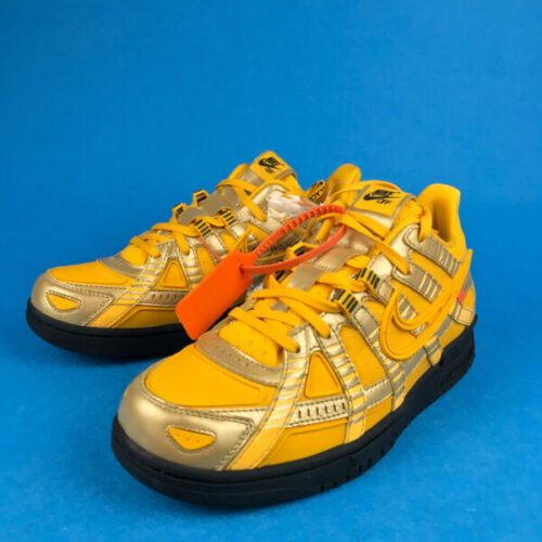 Nike air rubber dunk ofw university gold - 4