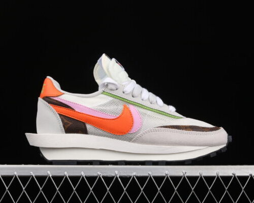 Sacai x Nike LVD Waffle Daybreak Medium Grey/Orange-Pink - 2