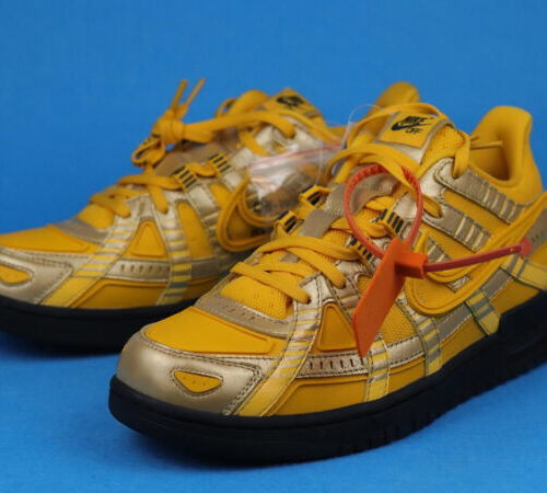 Nike air rubber dunk ofw university gold - 5