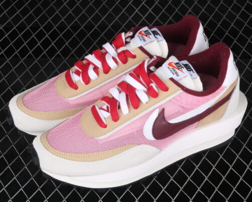 Sacai x Nk LVD Waffle Daybreak, Swoosh Pink Grey White - 9
