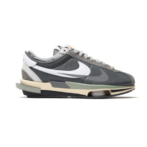 Sacai x Nike Zoom Cortez 4.0 Dark Grey White Green