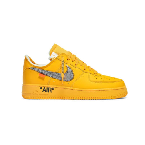 Nike Air Force 1 Low OFF-WHITE University Gold Metallic Silver