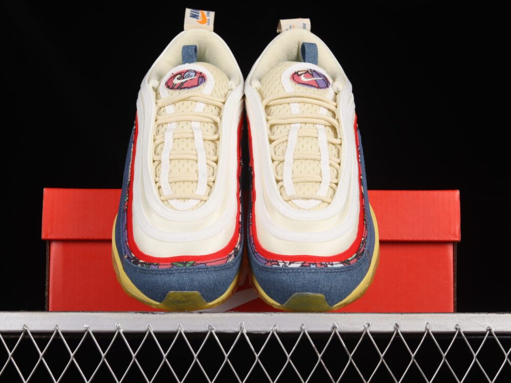 Nike Air Max 97 Coconut Milk Fossil Denim Red - 9