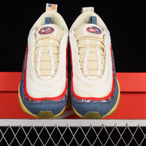 Nike Air Max 97 Coconut Milk Fossil Denim Red - 9