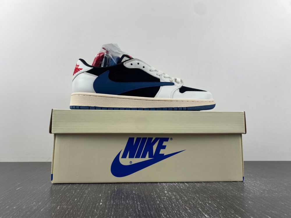 Travis scott x air jordan 1 blue black - 2