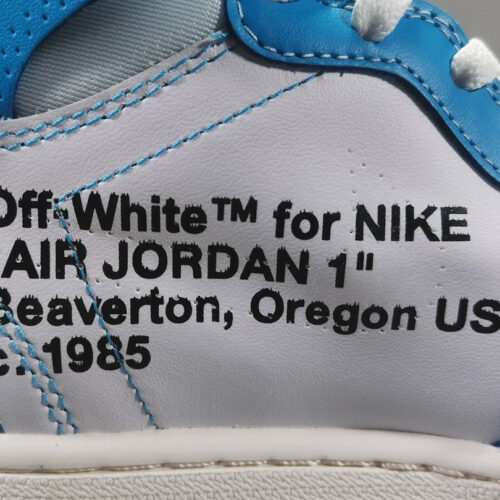 Jordan 1 Retro High Off-White University Blue Extended Size - 14