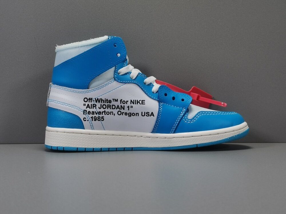 Jordan 1 Retro High Off-White University Blue Extended Size - 13