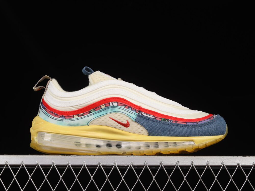 Nike Air Max 97 Coconut Milk Fossil Denim Red - 15