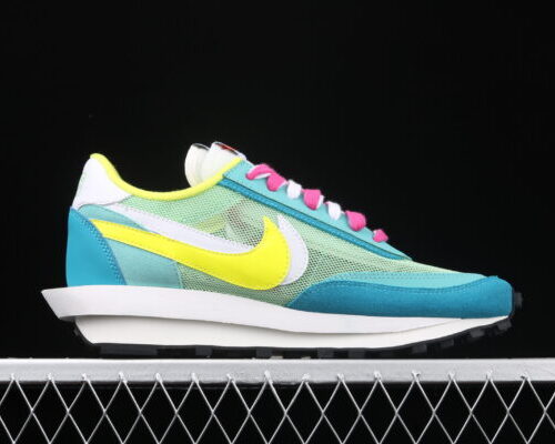 Nike LDV Waffle, Sacai Blue Green Yellow White - 10