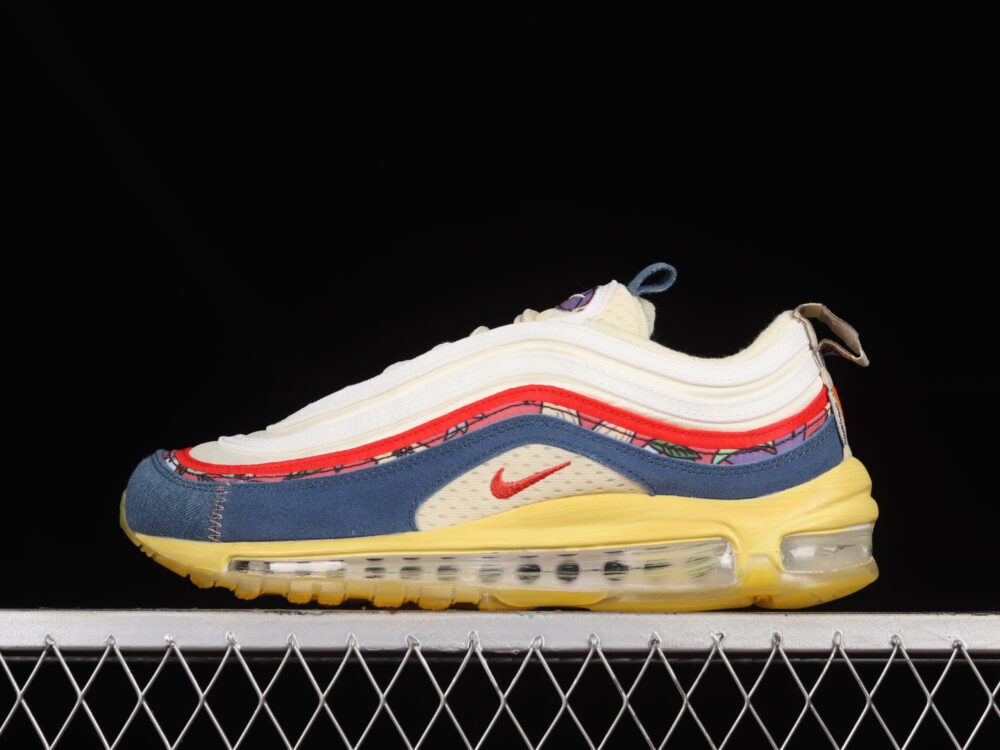Nike Air Max 97 Coconut Milk Fossil Denim Red - 8
