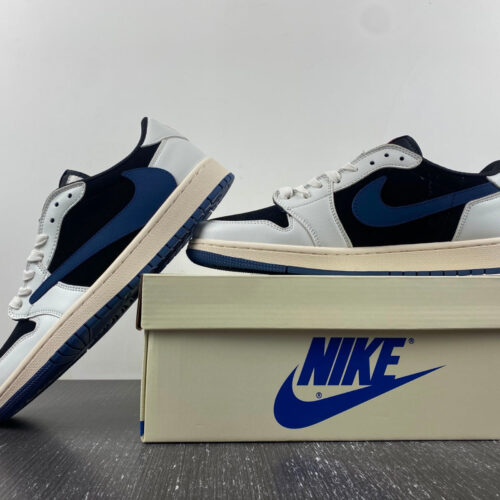 Travis scott x air jordan 1 blue black - 7