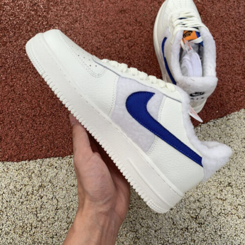 Nike Air Force 1 Low Sherpa Fleece White - 8