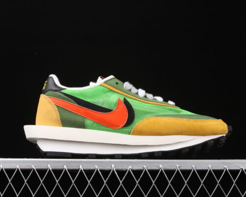 Sacai x Nk LVD Waffle Daybreak, Green Multi - 3