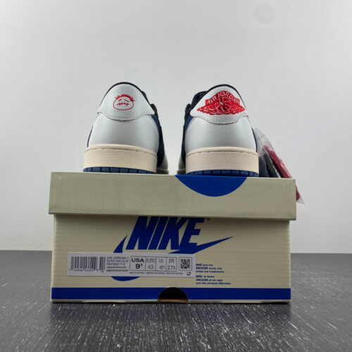Travis scott x air jordan 1 blue black - 17