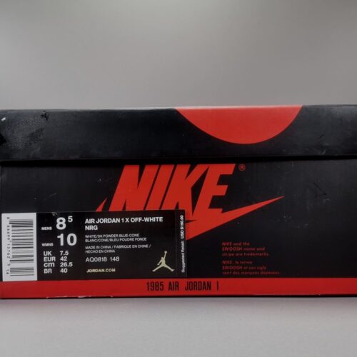 Jordan 1 Retro High Off-White University Blue Extended Size - 2